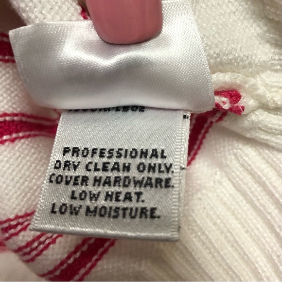 St. John Sport Full Zip Cardigan Sweater Size 2 Petites Santana Knit Hot Pink - Picture 13 of 14